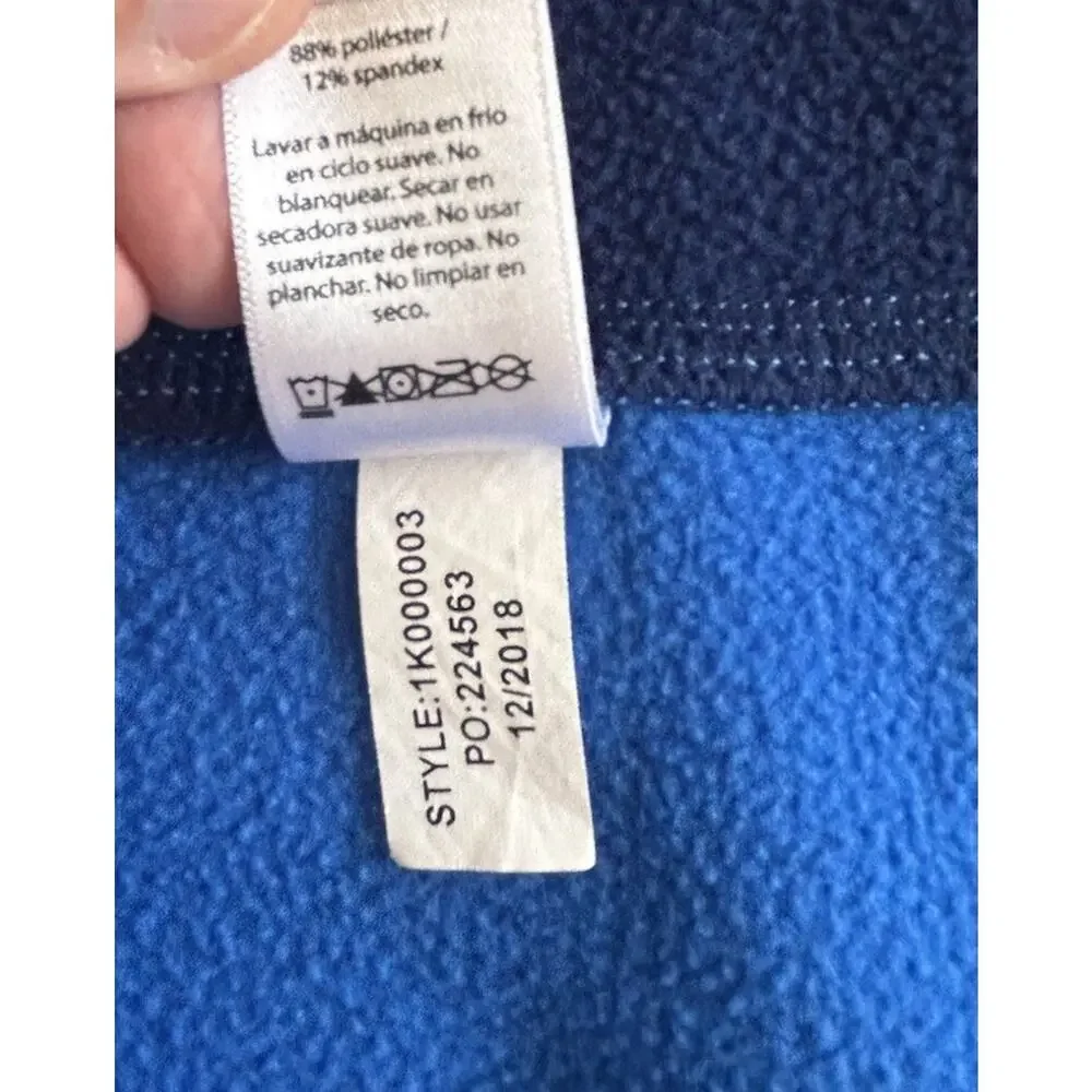 Vineyard Vines 1/4 Zip Pullover Men's Size Large Fleece Lined Jacket Blue